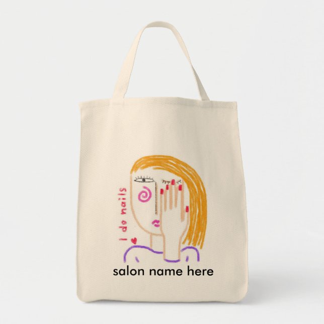 I Do Nails Tote Bag (Front)