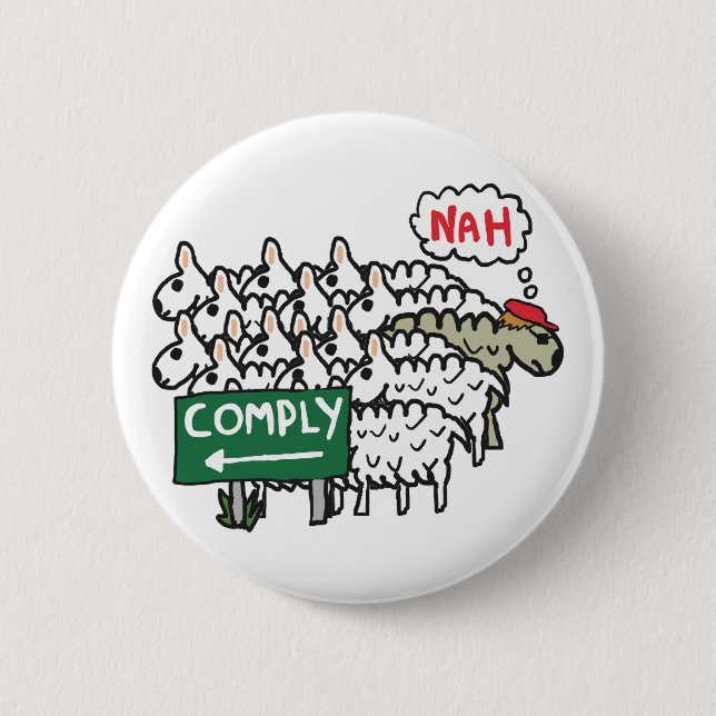 I Do Not Comply 2 Inch Round Button (Front)