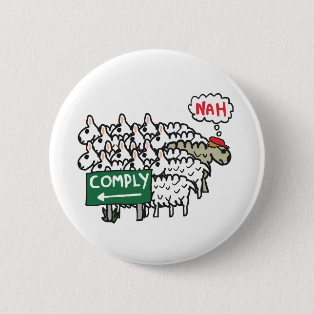 I Do Not Comply 2 Inch Round Button (Front)