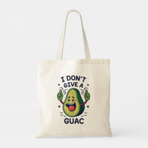 I do not give a guac avocado pun tote bag