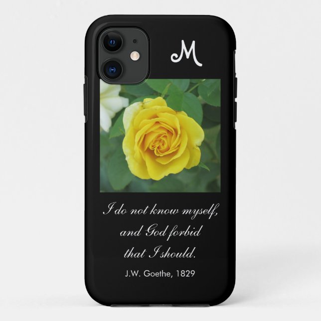 I do not know myself . . . (Goethe quote) Case-Mate iPhone Case (Back)