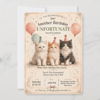 I Do Not Like My Birthday Party Invitation