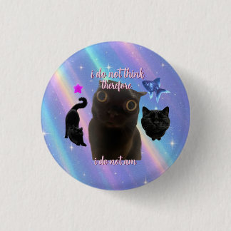 I do not think cat meme tote bag 1 inch round button