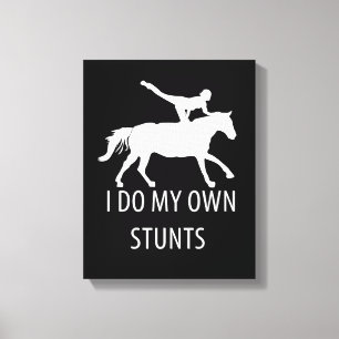 I Do Own Stunts Vaulting Horseriding Canvas Print