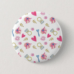 I Do Pattern II 2 Inch Round Button