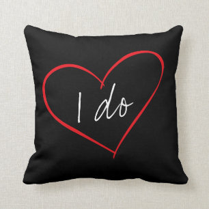 I Do Personalized Couple's Throw Pillow