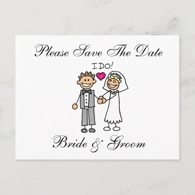 I Do Photo Save The Dates Postcards (Front)