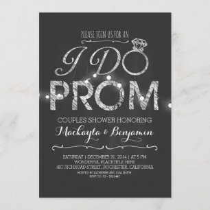 I do PROM couples douche invitation