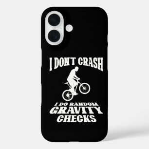 I Do Random Gravity Checks Off Road Bike Lovers iPhone 16 Case