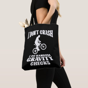 I Do Random Gravity Checks Off Road Bike Lovers Tote Bag