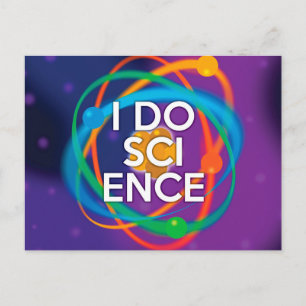 I DO SCIENCE POSTCARD