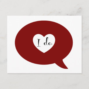 I Do Speech Bubble Invitation