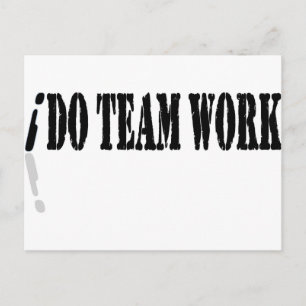 I Do Teamwork Postcard