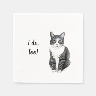 I Do Too (Cat) Cocktail Napkins