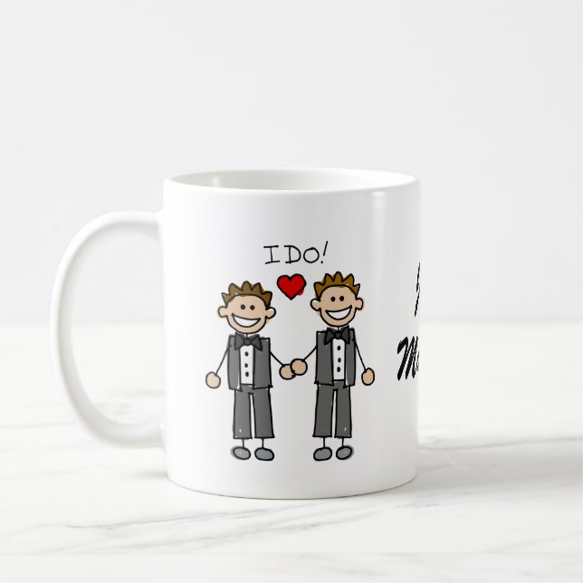 I Do Two grooms Coffee Mug (Left)