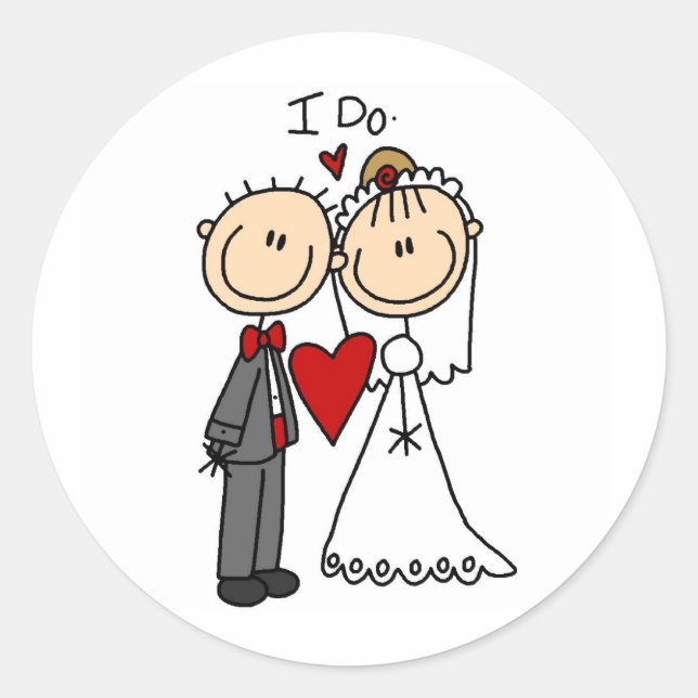 I Do Wedding Ceremony Sticker (Front)