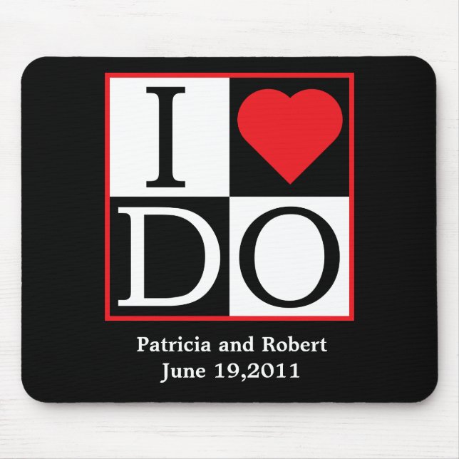 I Do Wedding Mouse Pad (Front)