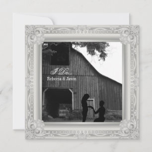I do western country engagement party invitation