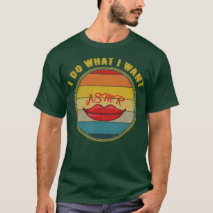 I Do What I Want Asmr Lips Distressed T-Shirt