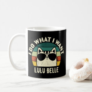 I Do What I Want Cat Lover Personalized Coffee Mug