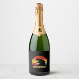 i do what i want cat t shirt ds4 sparkling wine label