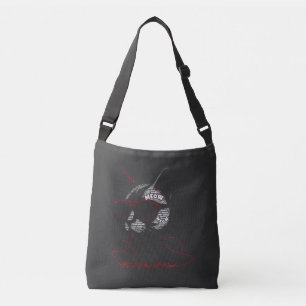 I Do What I Want Cat Typography Crossbody Bag