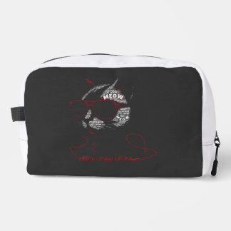 I Do What I Want Cat Typography Dopp Kit