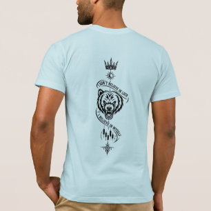 I Don’t Believe in Luck Bear Back Print T-Shirt
