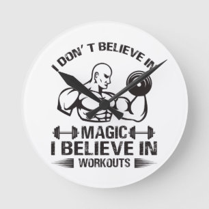 I Don’t Believe in Magic Round Clock