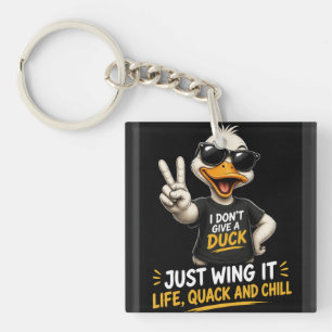 I Don’t Give a Duck Keychain
