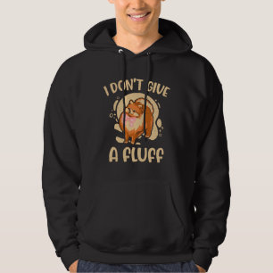 I Don T Give A Fluff Pom Puppies Pomeranian Breede Hoodie