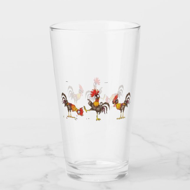 I Don’t Have Duck in A Row I have Chickens  Glass (Front)