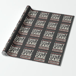 I Don’t Really Care Margaret J.D. Vance VP Humour Wrapping Paper