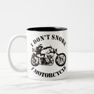 I Don’t Snore I Motorcycle  ##USAPatriotGraphics Two-Tone Coffee Mug
