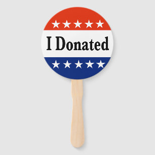 I Donated Hand Fan