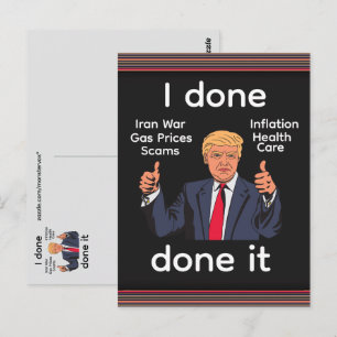 I Done Done It Postcard