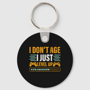 I Don't Age I Just Level Up Gaming Controller Gift Keychain