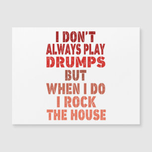 I don't always play drums funny retro sunset drumm