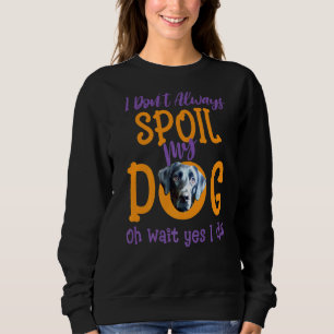 I Don't Always Spoil Our Dog Black Lab Sweatshirt