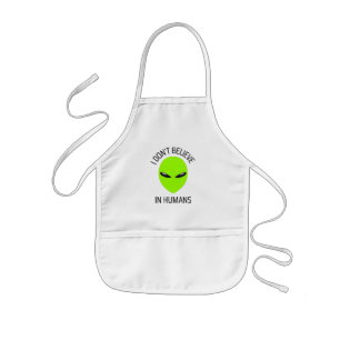 I Don't Believe in Humans     Kids Apron