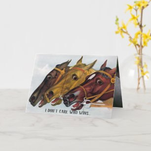 I Don't Care Who Wins Personalized Card