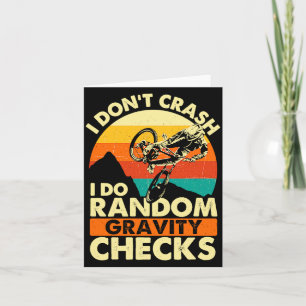 I Dont Crash I Do Random Gravity Checks Mountain  Thank You Card