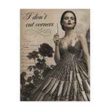 I Dont Cut Corners Surreal Collage