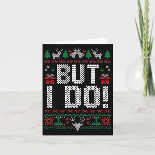 I Don't Do Matching Christmas Outfits Xmas Family  Card (Front)