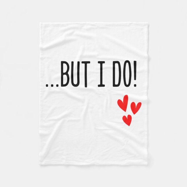 I Don't Do Matching Hearts Valentines Day Couples  Fleece Blanket (Front)