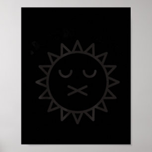 I dont do mornings Illustration Poster