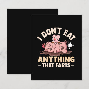 I Don't Eat Anything That Farts Enclosure Card