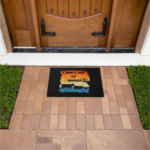 I Don't Eat My Homies Funny Gift For Vegetarian Ve Doormat