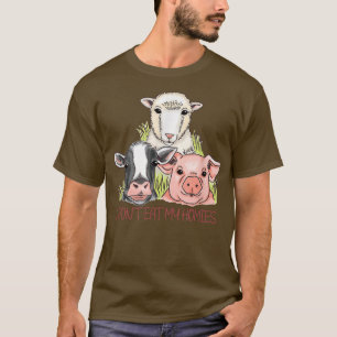 I Don't Eat My Homies Vegetable Vegetarian Funny T-Shirt