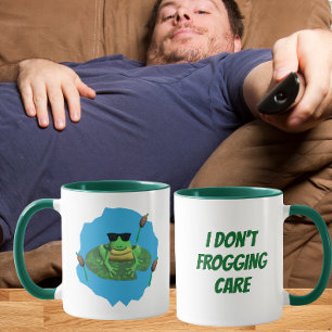 I Don't Frogging Care Frog  Mug